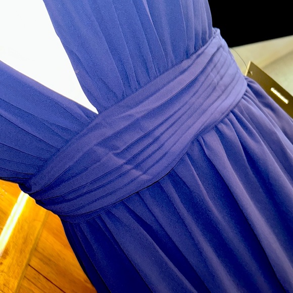 🆕NWT LULU’S Navy Blue Maxi DRESS💙Size Medium⭐️Brand NEW with Tags!!⭐️ - Picture 9 of 13